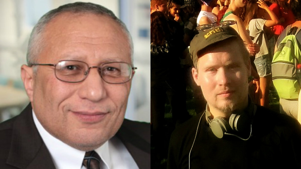 Dr Mohamed Ashmawey (Islamic Relief) och Tobias Petersson (Perspektiv till Israel)
